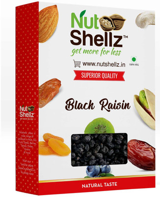 

Nutshellz Premium Seeded Black Afghan Kishmish Raisins(1 kg, Pouch)