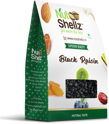 

Nutshellz Premium Seeded Black Afghan Kishmish Raisins(750 g, Pouch)