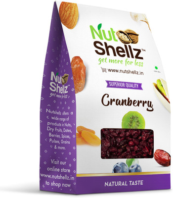 

Nutshellz Dried Red Whole Large sized Cranberries(250 g, Pouch)
