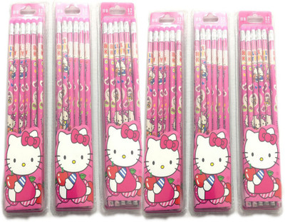 

Shopkooky Cartoon Printed Pencil Set for Kids Available in Cartoon Characters Perfect Return Gift for Kids Birthday Party Gifts in Bulk (12 pc in per pencil cartoon set )- 72 pencils Pencil(Pink)