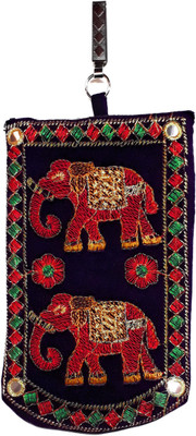 

Unique Fashion EMBROIDERED PURPLE RAJASTHANI DESIGN VELVET MOBILE POUCH WITH WAIST CLIP / DRAWSTRING FOR GIRLS / WOMENS Mobile Pouch(Purple)