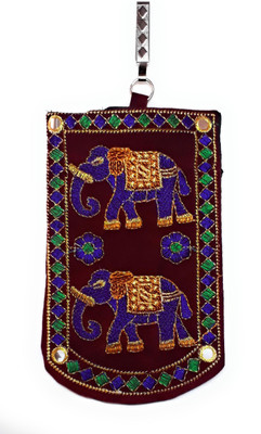 

Unique Fashion EMBROIDERED MAROON RAJASTHANI DESIGN VELVET MOBILE POUCH WITH WAIST CLIP / DRAWSTRING FOR GIRLS / WOMENS Mobile Pouch(Maroon)