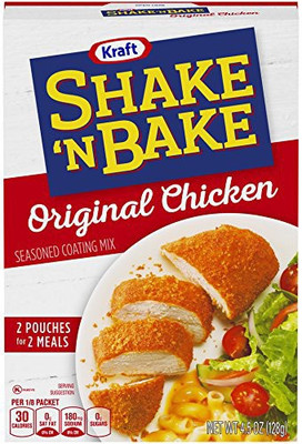 

Kraft Shake N Bake Seasoned Coating Mix Box, Original Chicken - 128g (4.5oz) 128 g