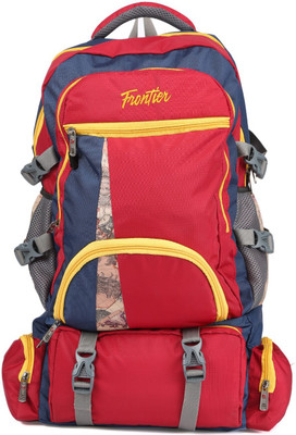 

Frontier Premium Light Weight Heavy Duty Travel Backpack Rucksack - 60 L(Red)