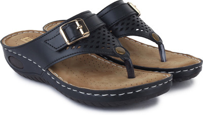 Shezone Women Black Wedges