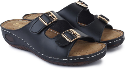Shezone Women Black Wedges Shezone Women Black Wedges