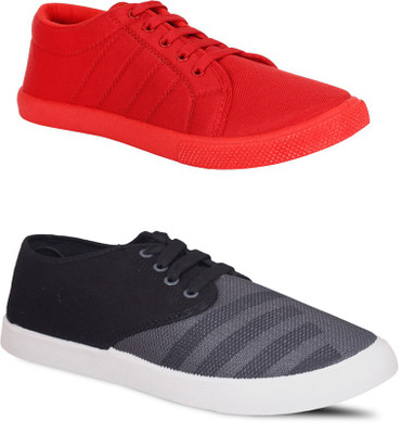 

Trenqs Casuals For Men(Multicolor, Red
