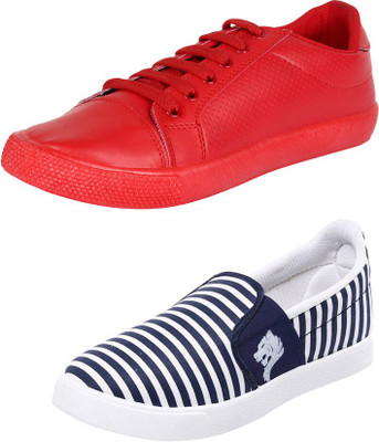 

Trenqs Sneakers For Men(Multicolor, Red