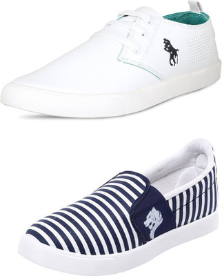 

Trenqs Sneakers For Men(Multicolor, White