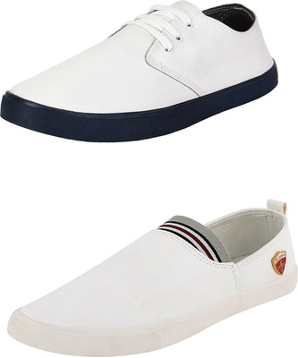

Trenqs Sneakers For Men(Multicolor, White