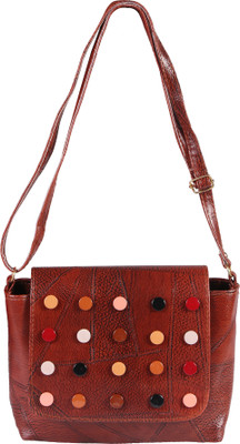 

Howdy Women Casual Brown PU Sling Bag