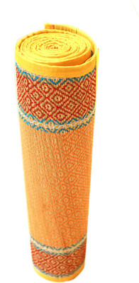 

QUINERGYS ® Handcrafted Eco-friendly Cushion Straw Woven Non-Slippery Yoga Mat - Shock Blue Blue, Red, Pink 8 mm Yoga Mat