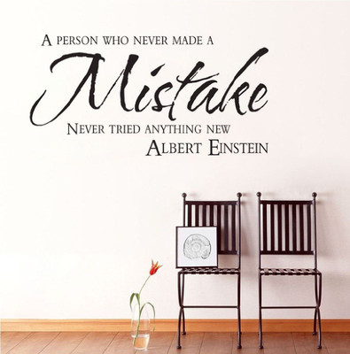 marvellous 70 cm m_nevermistake Self Adhesive Sticker(Pack of 1)