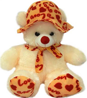 

A.P.TRADERS A.P.TRADERS Beautiful Cream Fur With Cap Teddy Bear (60cm) - 60 cm(Beige)