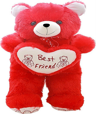 

A.P.TRADERS A.P.TRADERS Red Best Friend Teddy Bear - 60 cm(Red)