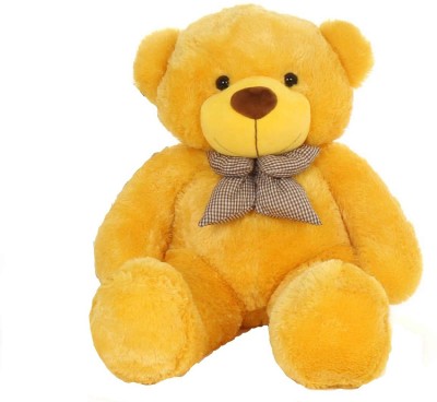 Omex 5 Feet Stuffed Spongy Huggable Cute Teddy Bear - Yellow  - 152 cm(yellow)