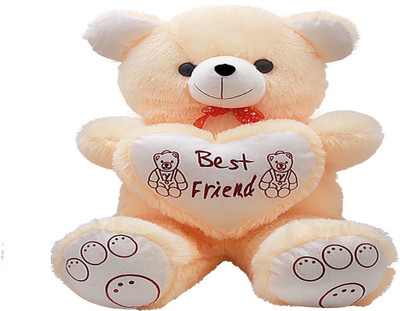 

A.P.TRADERS A.P.TADERS Cream Fur Best Friend Teddy Bear (60cm) - 60 cm(Beige)