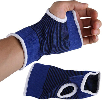 

QUINERGYS ™ Compression Wrist Support Sleeve for Carpal Tunnel Tendonitis Wrist Pain Hand Pain Sports Injuries Two Pieces Palm Support(Black, Blue, Taupe