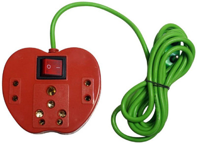 

SHOPTICO Extension Cord Board with 3 Socket 3 Socket Surge Protector(Red)