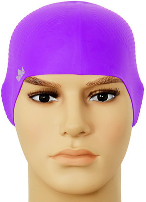 

QUINERGYS ® Royal purple - Swim Cap Silicone Waterproof Swimming Cap(Purple, Pack of 1)