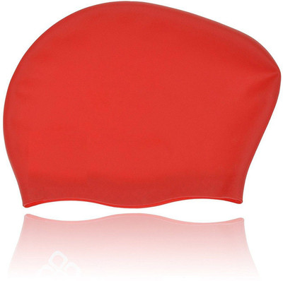 

QUINERGYS ™ Light Red - Extra Large Bathing & Swimming Pool Caps for Ladies Swimmers Swimming Cap(Red, Pack of 1)