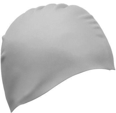

QUINERGYS ® Whtmel - Silicone Swimming Cap 3D Silicone Design, Odorless, Non-Toxic, Swimming Cap(Grey, Pack of 1)