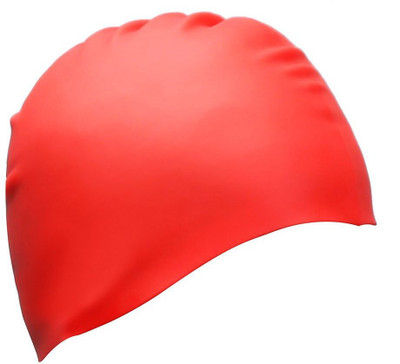 

QUINERGYS ® Artichoke - Silicone Swimming Cap 3D Silicone Design, Odorless, Non-Toxic, Swimming Cap(Red, Pack of 1)