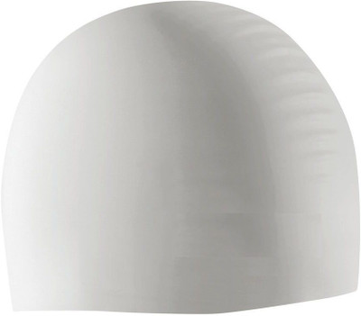 

QUINERGYS ® Ocean - Silicone Solid Swim Cap Swimming Cap(White, Pack of 1)