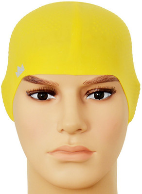 QUINERGYS ® Ultra Yellow - Swim Cap Non-toxic Tasteless Durable High Swim Caps Elasticity Swimming Cap(Yellow, Pack of 1)