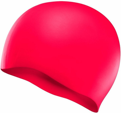 

QUINERGYS ™ Blood Red - Wrinkle Free Silicone Cap Swimming Cap(Red, Pack of 1)