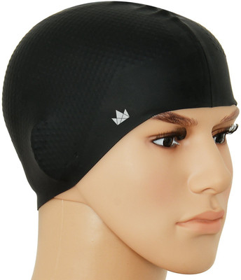 

QUINERGYS ™ Sweet Black - Extra Large Bathing & Swimming Pool Caps for Ladies Swimmers Swimming Cap(Black, Pack of 1)