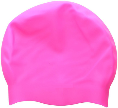 QUINERGYS ™ Baby pink - Wrinkle Free Silicone Cap Swimming Cap(Pink, Pack of 1)