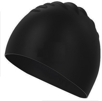 

QUINERGYS ™ Midnight - Swimming Cap - Waterpoof - Odor-Free Quick-Drying with Pure Silicone Swimming Cap(Black, Pack of 1)
