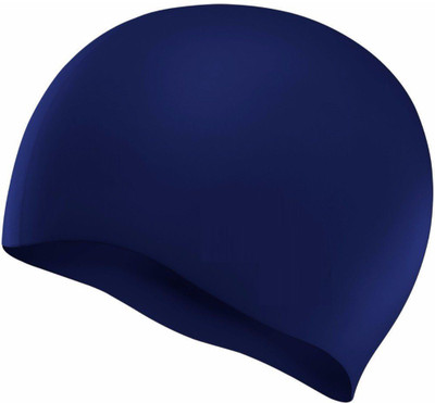 

QUINERGYS ® Navy - Wrinkle Free Silicone Cap Swimming Cap(Blue, Pack of 1), Navy blue