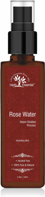 

Herb Essential Steam Distilled Pure Rose Water 100ml Hydrating Mist(100 ml)