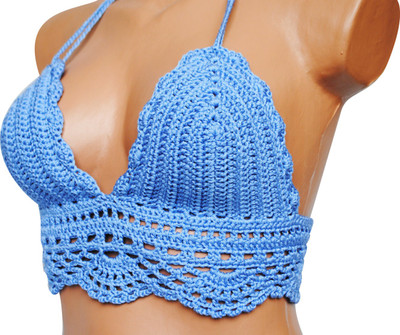 LA Riyo Party Shoulder Strap Self Design Women Blue Top