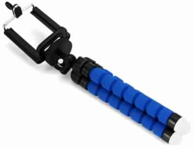 

Easypro Universal Flexible (6 inch) Octopus Style Tripod for Mobile Phone, Camera, DSLR, Smartphones ZQ1 Tripod(Blue, Supports Up to 500 g)