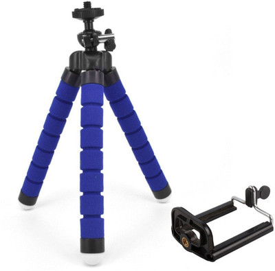 Easypro Universal Flexible (6 inch) Octopus Style Tripod for Mobile Phone, Camera, DSLR, Smartphones ZQ8 Tripod(Blue, Supports Up to 500 g)