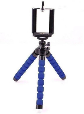 

Easypro Universal Flexible (6 inch) Octopus Style Tripod for Mobile Phone, Camera, DSLR, Smartphones ZQ6 Tripod(Blue, Supports Up to 500 g)