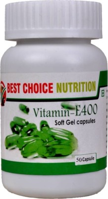 

Best Choice Nutrition Vitamin E 400 Face Hair Pimple Glowing Skin Nail care better than Evion(50)