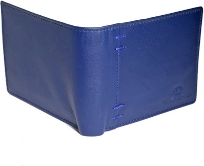 

NUKAICHAU Men Blue Genuine Leather Wallet(8 Card Slots)