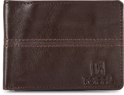 

Toffil Men Brown Genuine Leather Wallet(3 Card Slots), Choco brown