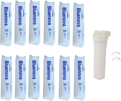 

Bluenova RO Service kit with Spun(12 Pieces), Bowl Solid Filter Cartridge(5, Pack of 15)