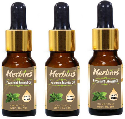 49% OFF on Herbins Peppermint Essential Oil Combo-3(30 ml) 49% OFF on Herbins Peppermint Essential Oil Combo-3(30 ml)