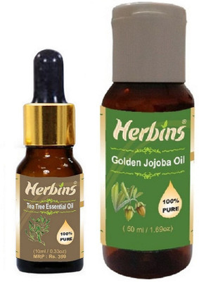 

Herbins Essential Oil (Tea Tree & Jojoba)(60 ml)