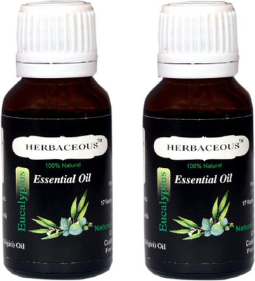 

HERBACEOUS 100% Natural Eucalyptus Essential Oil (pack of 2)(40 ml)