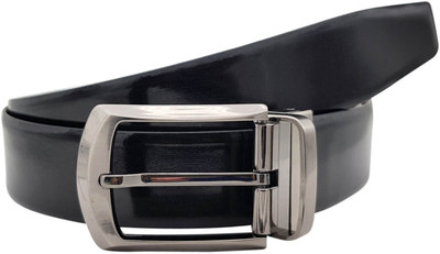 

Baluchi Men Formal Black Genuine Leather Reversible Belt