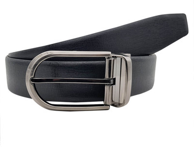 

Baluchi Men Formal Black Genuine Leather Reversible Belt