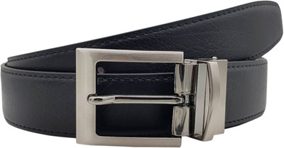 

Baluchi Men Formal Black Artificial Leather Reversible Belt