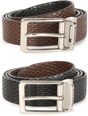 

Van Heusen Men Casual Brown Genuine Leather Reversible Belt
